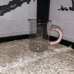 Starbucks Valentines Confetti Glass Mug